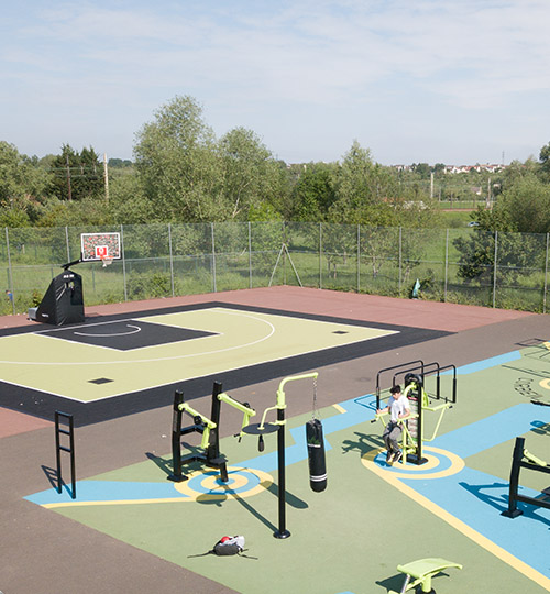 espace de sport outdoor.